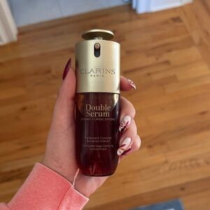 Clarins Double Serum with Gold and Brown Tones